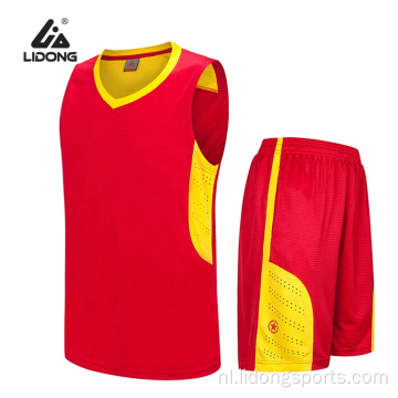 Groothandel sublimatie comfortabel basketbal slijtage uniform